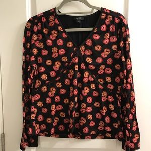 Alfani Petite Dark Floral Top LP